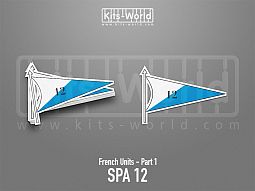 Kitsworld SAV Sticker - French Units - SPA 12 